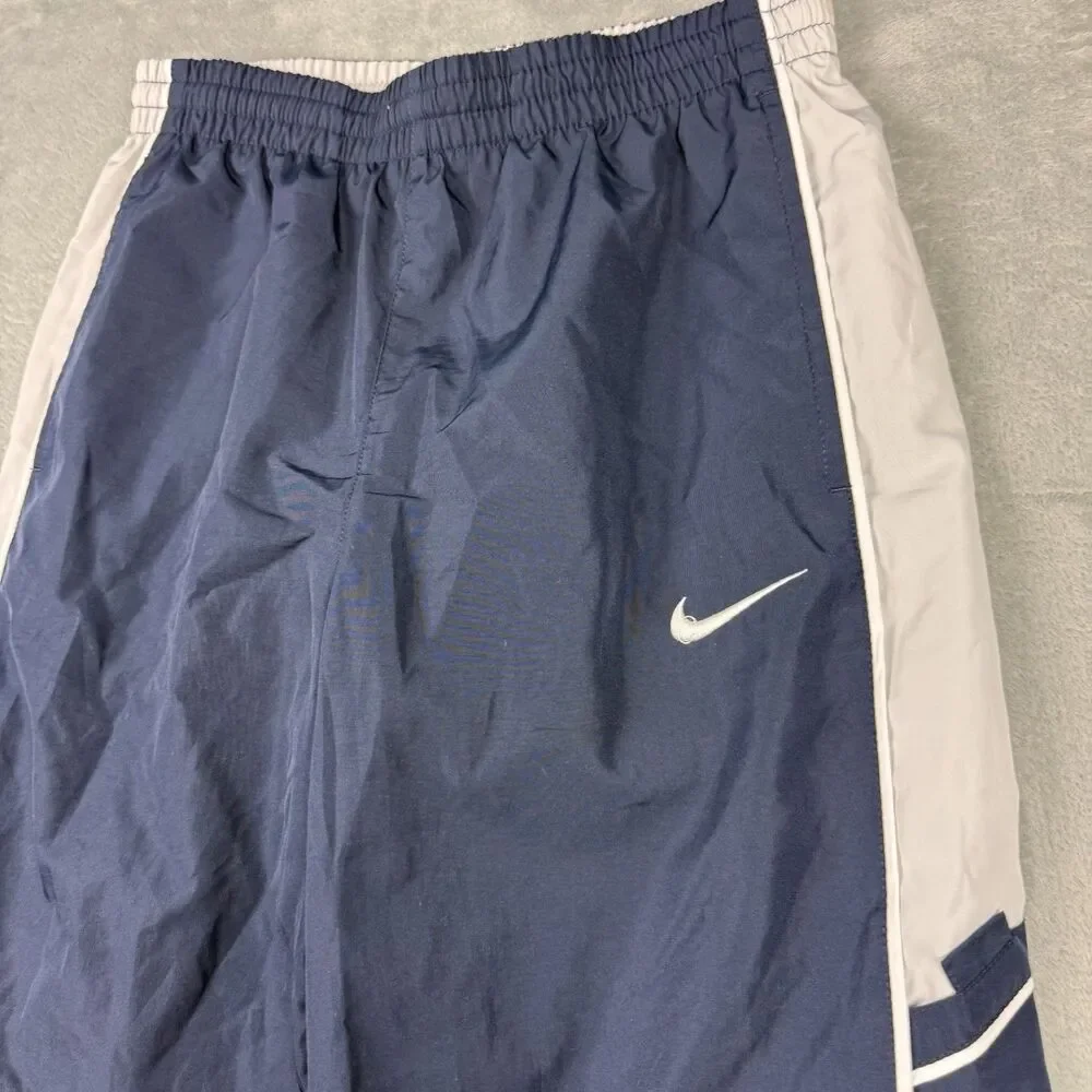 Nike Navy White Lined Windbreaker Track Pants Women’s Large